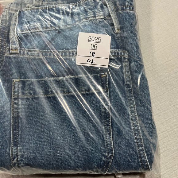 Vtg Arizona Carpenter Jeans High Waist Elastic Waist Wide Leg Blue Size 6 24x33 - Picture 12 of 13